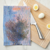 Linge De Cuisine Coucher de soleil sur la Seine Claude Monet (Quart Plié)