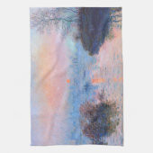 Linge De Cuisine Coucher de soleil sur la Seine Claude Monet (Vertical)