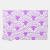 Linge De Cuisine Coucher de soleil, violet tonique, texture béton (Horizontal)