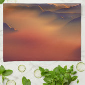 Linge De Cuisine Coucher du soleil de montagne (Plié)