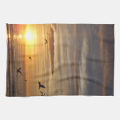 Linge De Cuisine Coucher du soleil de plage de la Floride avec des (Horizontal)