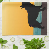 Linge De Cuisine Coucher du soleil de Surfside de bouledogue (Plié)