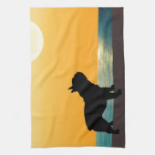 Linge De Cuisine Coucher du soleil de Surfside de bouledogue (Vertical)