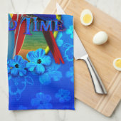 Linge De Cuisine Coucher du soleil de temps d'île (Quart Plié)