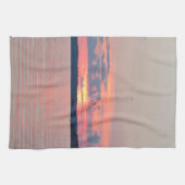 Linge De Cuisine Coucher du soleil de Vermilion de lac (Horizontal)