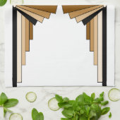 Linge De Cuisine Couches d'art déco dans Tan (Plié)