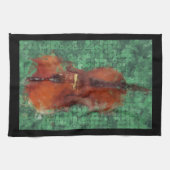 Linge De Cuisine Coucou sur vert (Horizontal)