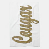 Linge De Cuisine Cougar - Furry Text (Vertical)