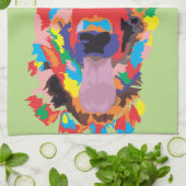 Linge De Cuisine couleur berger allemande (Plié)