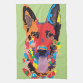 Linge De Cuisine couleur berger allemande (Vertical)