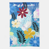 Linge De Cuisine Couleur Cute Daisies Ferns Bubbles Clouds Motif (Vertical)