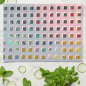 Linge De Cuisine Couleur dans la grille (Plié)