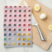 Linge De Cuisine Couleur dans la grille (Quart Plié)