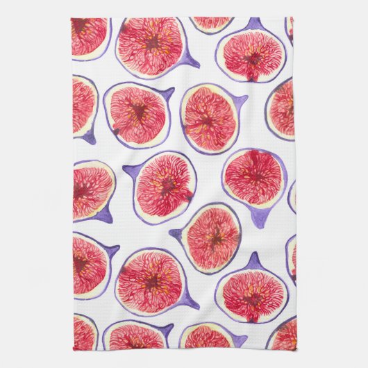 Linge De Cuisine Couleur d'aquarelle des tranches de fibres (Vertical)