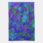 Linge De Cuisine Couleur de paon (Vertical)