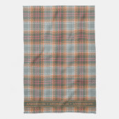 Linge De Cuisine Couleur de rouille Chic Influencé Plaid (Vertical)