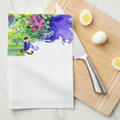 Linge De Cuisine Couleur d'eau de la fenêtre (Quart Plié)