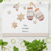 Linge De Cuisine Couleur d'eau douce Pays Illustrations rustiques (Plié)