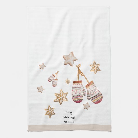 Linge De Cuisine Couleur d'eau douce Pays Illustrations rustiques (Vertical)