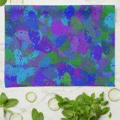 Linge De Cuisine Couleur du peacock (Plié)