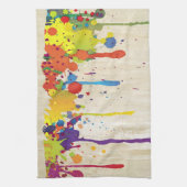 Linge De Cuisine COULEUR FUNNY SPLASH II + votre backgr. & idées (Vertical)