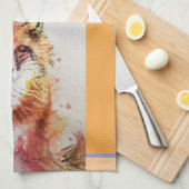 Linge De Cuisine Couleur pastel du mou Fox animal (Quart Plié)