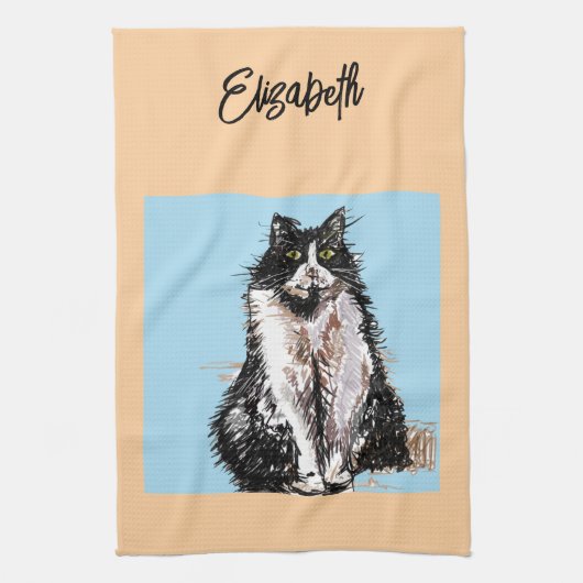 Linge De Cuisine Couleur pastel du mou Fox animal (Vertical)