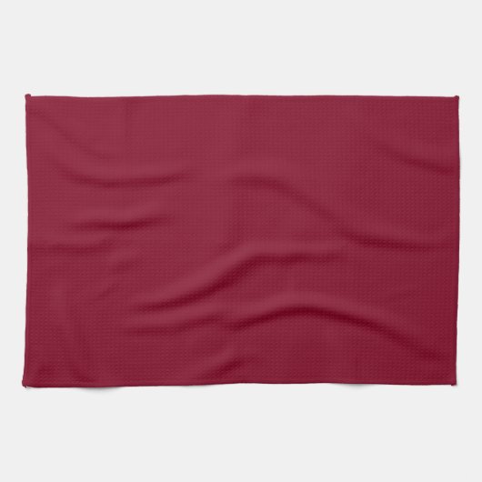 Linge De Cuisine Couleur solide bordeaux (Horizontal)