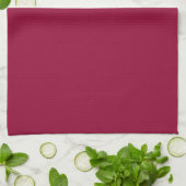 Linge De Cuisine Couleur solide bordeaux (Plié)