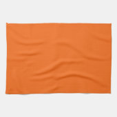 Linge De Cuisine Couleur solide de tigre orange (Horizontal)