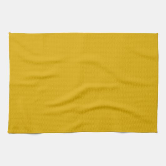 Linge De Cuisine Couleur solide jaune moutarde (Horizontal)