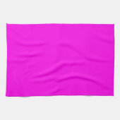 Linge De Cuisine Couleur solide Magenta brillante (Horizontal)