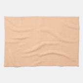 Linge De Cuisine Couleur solide profonde Peach (Horizontal)