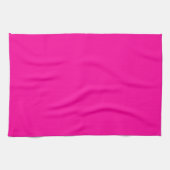 Linge De Cuisine Couleur solide rose néon (Horizontal)