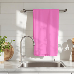 Linge De Cuisine Couleur solide rose néon Classique