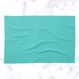 Linge De Cuisine Couleur solide turquoise moyenne