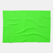 Linge De Cuisine Couleur solide verte néon (Horizontal)