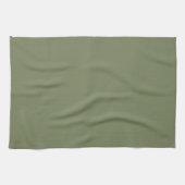 Linge De Cuisine Couleur solide verte Sage (Horizontal)