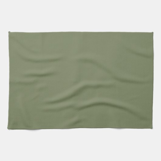Linge De Cuisine Couleur solide verte Sage (Horizontal)