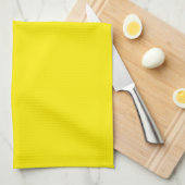 Linge De Cuisine Couleur uni jaune canari (Quart Plié)