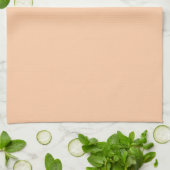 Linge De Cuisine Couleur Uni pêche profonde (Plié)