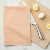 Linge De Cuisine Couleur Uni pêche profonde (Quart Plié)