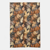 Linge De Cuisine Couleurs automne Feuilles automne Motif aquarelle (Vertical)