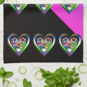 Linge De Cuisine Couleurs d'amour (Plié)