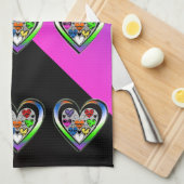 Linge De Cuisine Couleurs d'amour (Quart Plié)