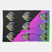 Linge De Cuisine Couleurs d'amour (Horizontal)