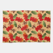 Linge De Cuisine Couleurs d'automne Motif Feuille (Horizontal)
