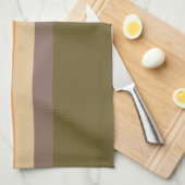 Linge De Cuisine Couleurs d'automne - Rouge Orange Jaune Tan Vert B (Quart Plié)