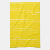 Linge De Cuisine Couleurs élégantes de tendance Modèle blanc jaune (Vertical)