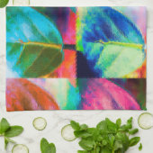 Linge De Cuisine Couleurs feuille (Plié)